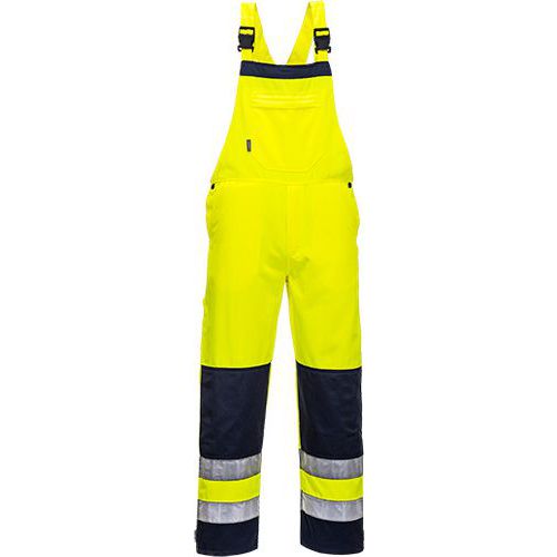 Girona Hi-Vis kantáros nadrág, kék/sárga