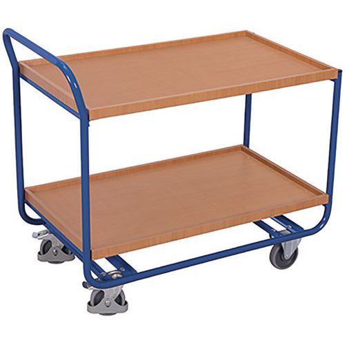 Polcos kocsik fogantyúval, 200 kg-ig, 2 polc, 97 x 109 x 60 cm