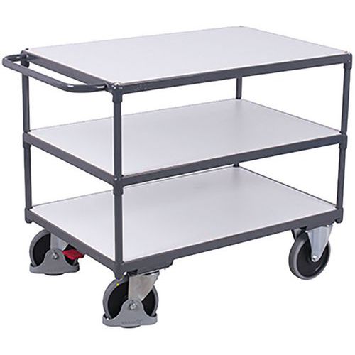 ESD polcos kocsik, 3 polccal, 400 - 500 kg-ig