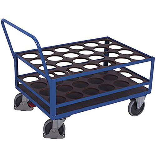 Acél görgős kocsik csúszásgátló felülettel, 126,5 x 77,5 x 100 cm Acél görgős kocsik csúszásgátló felülettel, 126,5 x 77,5 x 100 cm