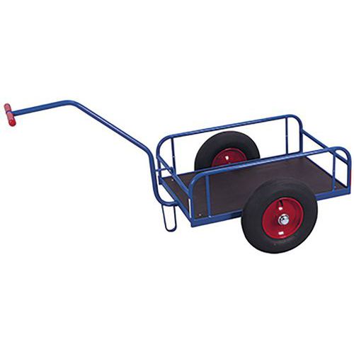Kétkerekű kocsik húzófogantyúval, 200 - 400 kg-ig, felfújható kerekekkel