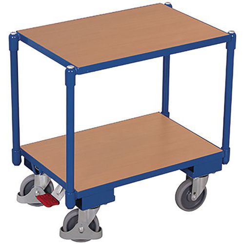 Polcos kocsik, Euro rendszerű, 2 polcos, 67,5 x 41,5 x 66,5 cm Polcos kocsik, Euro rendszerű, 2 polcos, 67,5 x 41,5 x 66,5 cm