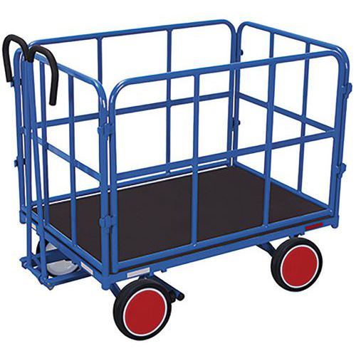 Kézikocsik húzófogantyúval és 4 oldalpanellel, akár 700 kg-ig