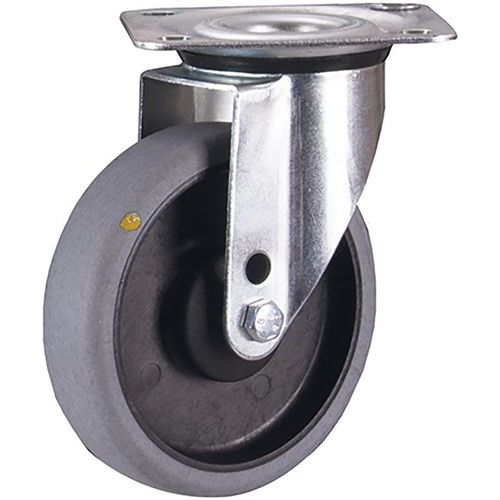 Hőre lágyuló görgők ESD karimával, átmérő 125 - 200 mm, golyóscsapágyas, forgó fékkel Hőre lágyuló görgők ESD karimával, átmérő 125 - 200 mm, golyóscsapágyas, forgó fékkel