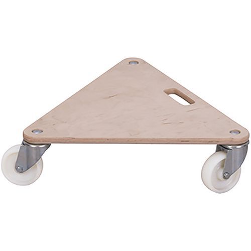 Háromszög alakú szállítóplatform PL04, 300 kg-ig, 54 x 54 x 14,5 cm, poliamid kerekek Háromszög alakú szállítóplatform PL04, 300 kg-ig, 54 x 54 x 14,5 cm, poliamid kerekek