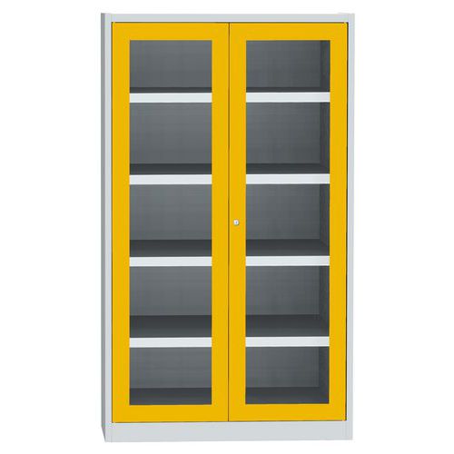 Vegyszerszekrények üveges ajtókkal, 1950 x 1200 x 500 mm