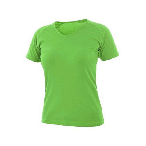 CXS ELLA póló, női, V-nyakú, rövid ujjú, zöld alma