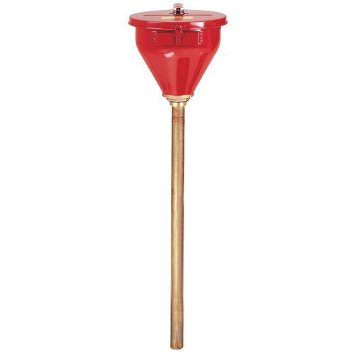 Fém tölcsér Justrite fedéllel gyúlékony anyagokra, átmérője 27 cm, hossza 82 cm Fém tölcsér Justrite fedéllel gyúlékony anyagokra, átmérője 27 cm, hossza 82 cm