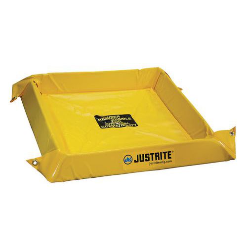 Kármentő tartályok Justrite, sárga, magassága 10,2 cm, 38 - 303 l
