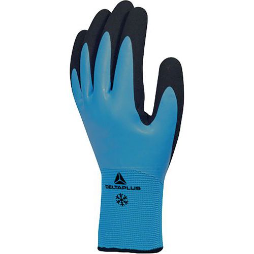 Kék akril latex kesztyű