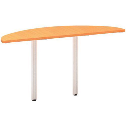 Alfa 100 asztal toldóelemek, 80 x 35 x 73,5 cm, félkör