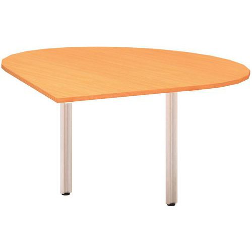 Alfa 100 asztal toldóelemek, 120 x 120 x 73,5 cm, csepp, balos kivitel