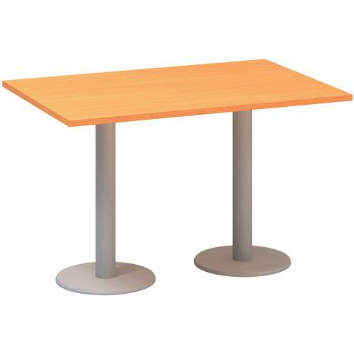 Alfa 400 konferenciaasztalok szürke lábazattal, 120 x 80 x 74,2 cm