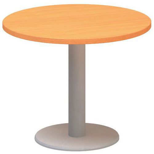 Alfa 400 kerek konferenciaasztalok szürke lábazattal, 70 x 50,7 cm