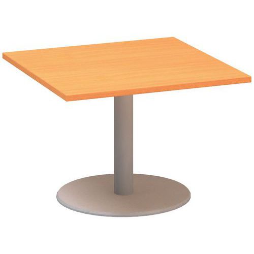 Alfa 400 konferenciaasztalok szürke lábazattal, 80 x 80 x 50,7 cm