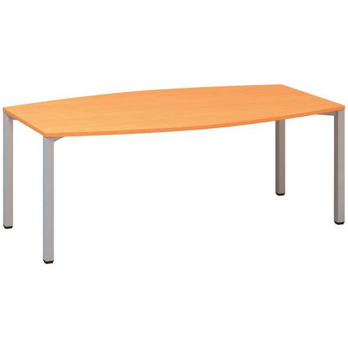 Alfa 420 konferenciaasztalok szürke lábazattal, 200 x 110 x 74,2 cm
