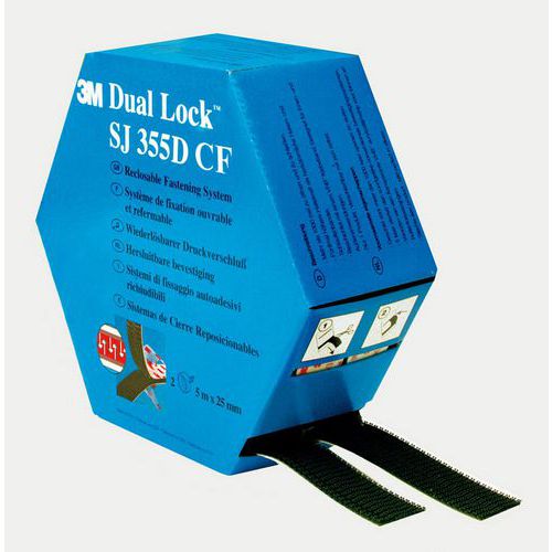 3M Dual-Lock SJ355DCF rögzítőszalag, fekete