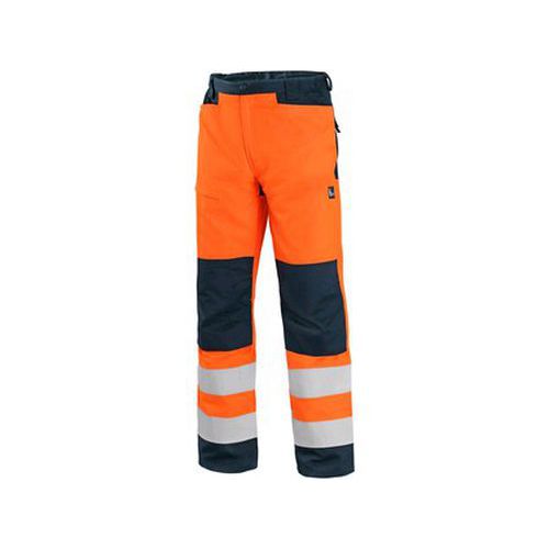 Férfi CXS HALIFAX figyelmeztető hálós nadrág, narancssárga/kék