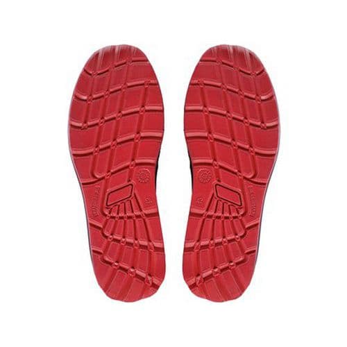 CXS TEXLINE DOLIN S1 cipő, acéllal. sp., fekete-piros