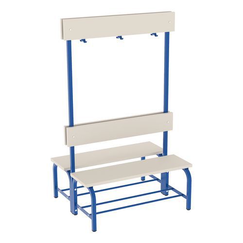 Nela öltözőpad fogasállvánnyal, kétoldalas, 100 cm