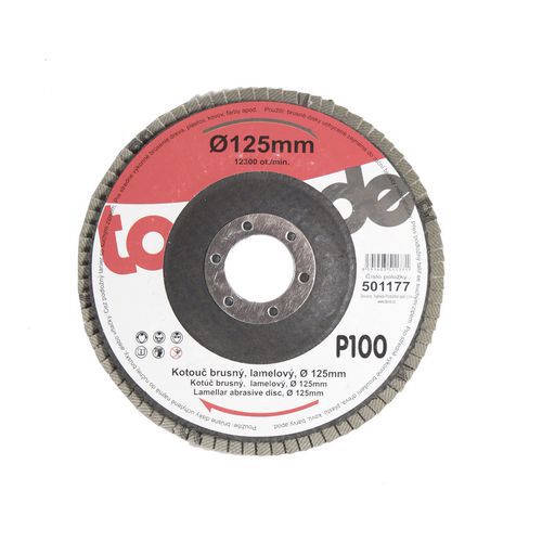 TOPTRADE csiszolókorong, lamellás, 125 x 22,2 x 2 mm TOPTRADE csiszolókorong, lamellás, 125 x 22,2 x 2 mm