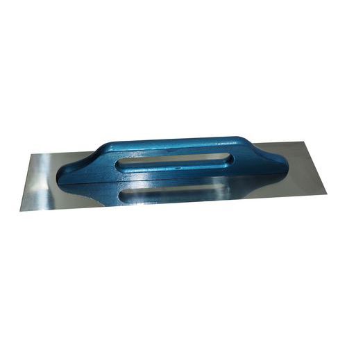 Rozsdamentes acél simító fa nyéllel, 500 x 130 mm, standard