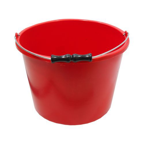TOPTRADE kőműves vödör, műanyag, színes
