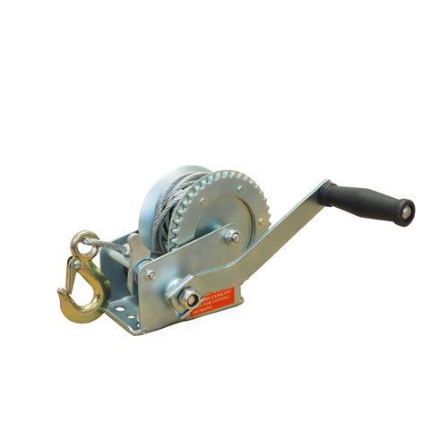 TOPTRADE kézi csörlő, kampó és kötél, átmérő: 4,5 mm x 8 m TOPTRADE kézi csörlő, kampó és kötél, átmérő: 4,5 mm x 8 m