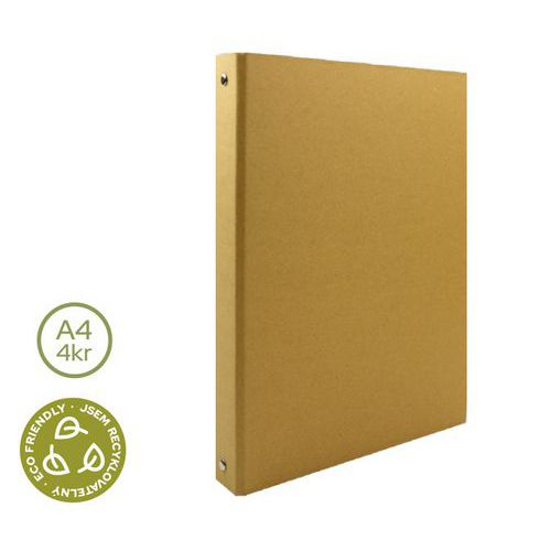 ECO LUMA KRAFT gyűrűs iratrendező, A4