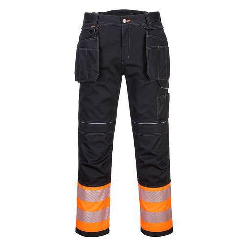 PW3 Hi-Vis Class 1 Holster nadrág, fekete/narancssárga