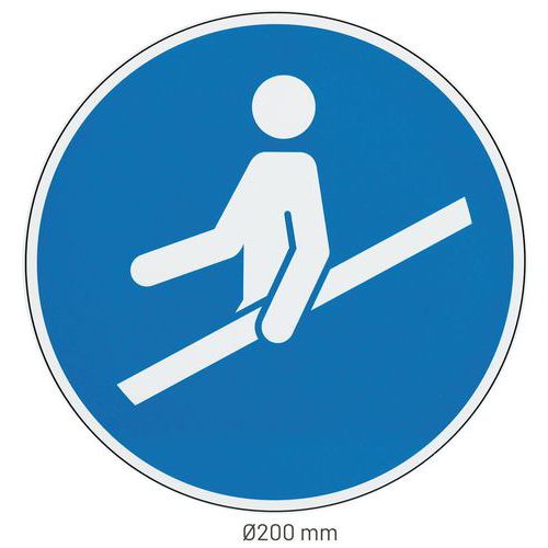 Command Signage Manutan Expert – Használjon kapaszkodót, alumínium