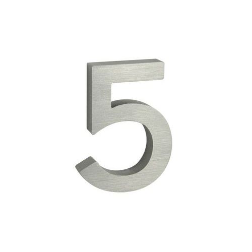 Alumínium számok 3D kivitelben, csiszolt felülettel, ezüst