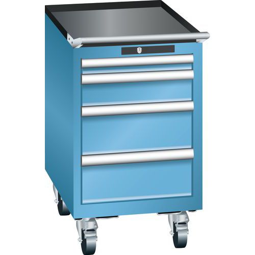 Lista mobil műhelyfiókos szekrények, 4 vagy 5 fiókkal