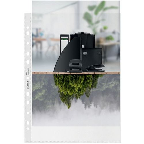Leitz A4-es lamináló tasakok europánttal, 90 mikron, 100 db.