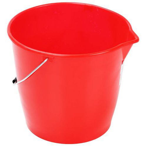 Manutan Expert műanyag vödrök kiöntővel, 12 l Manutan Expert műanyag vödrök kiöntővel, 12 l