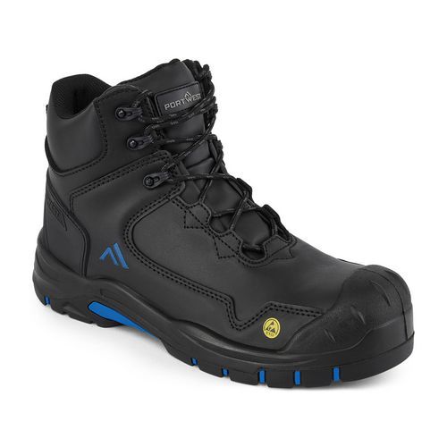 Apex Composite Mid bakancs S3S ESD HRO SR SC FO, fekete/kék