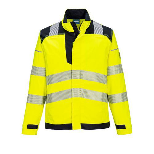 PW3 FR Modaflame Hi-Vis lángálló kabát, fekete/sárga