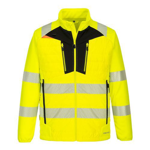 DX4 Hi-Vis Hybrid Baffle kabát, fekete/narancssárga