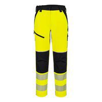 PW3 Hi-Vis Női streccs nadrág, fekete/sárga