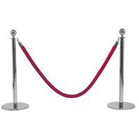 Határoló oszlopok kötéllel