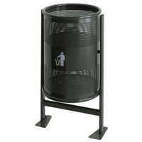 Heavy Duty fém kültéri szemetes kosár, térfogata 60 l