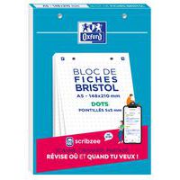 Oxford Bristol A5-ös indexkártyák, pontozott