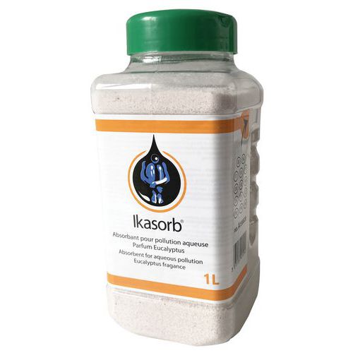 Ikasorb felitató granulátum, 10 l nedvszívó képesség, 1 l csomagolás Ikasorb felitató granulátum, 10 l nedvszívó képesség, 1 l csomagolás