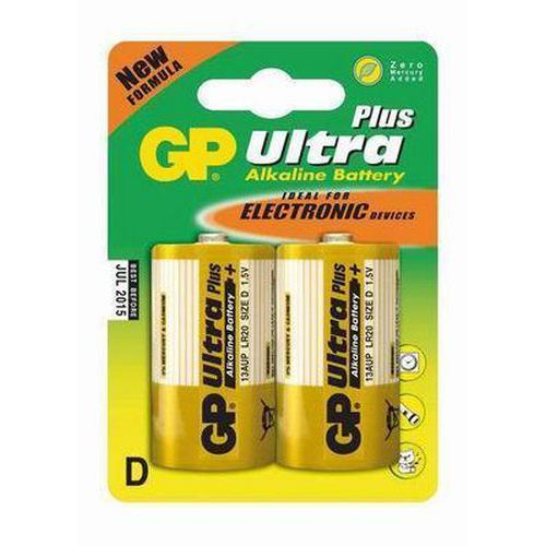 GP Ultra Plus Alkaline LR20-as elem (D, nagy monoelem) GP Ultra Plus Alkaline LR20-as elem (D, nagy monoelem)