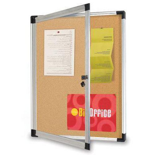 Bi-Office Vitre parafa vitrin, egyszárnyú Bi-Office Vitre parafa vitrin, egyszárnyú