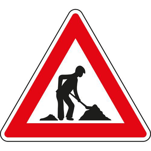 Munkavégzés (A15) közlekedési tábla Munkavégzés (A15) közlekedési tábla