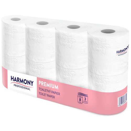 Harmony Professional WC-papír 2 rétegű, 250 lap, fehér, 8 db