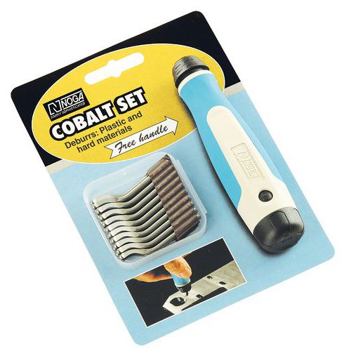 Kézi sorjázó szerszám Noga Cobalt Set, kobalt kések 20 db Kézi sorjázó szerszám Noga Cobalt Set, kobalt kések 20 db