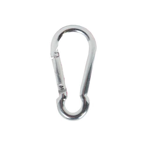 TOPTRADE karabiner kötélhez, horganyzott, normál, 8 x 80 mm