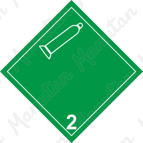 ADR figyelmeztető táblák - Nem éghető, nem mérgező gáz 2.2 B ADR figyelmeztető táblák - Nem éghető, nem mérgező gáz 2.2 B